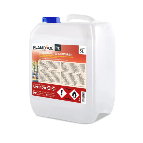 FLAMBIOL® Bioethanol 100 % hochrein – 96 × 5-L-Kanister