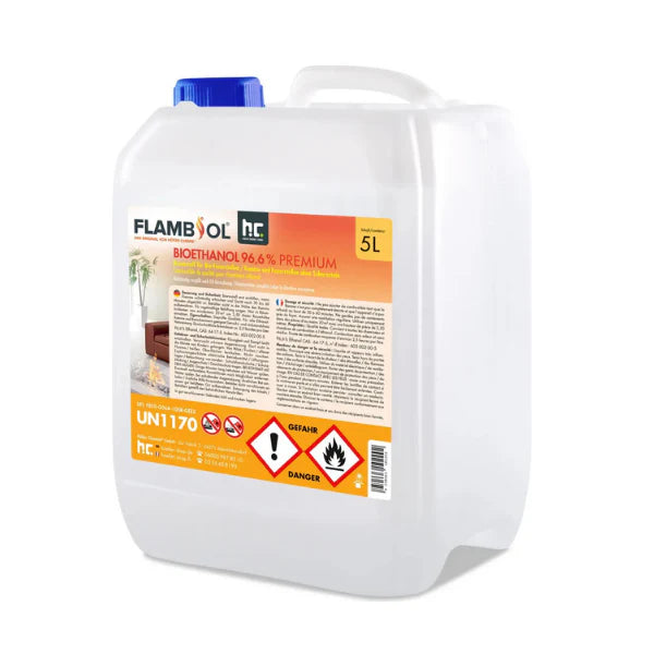 FLAMBIOL® Bioethanol 96,6 % Premium – 96 × 5-L-Kanister
