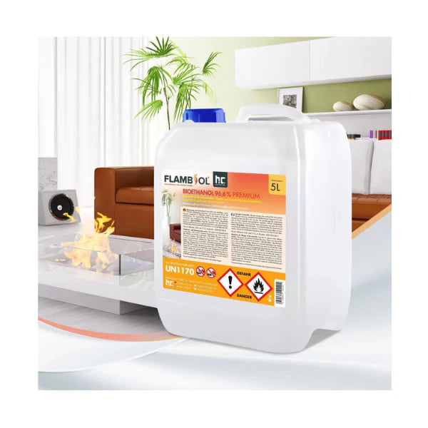 FLAMBIOL® Bioethanol 96,6 % Premium – 96 × 5-L-Kanister