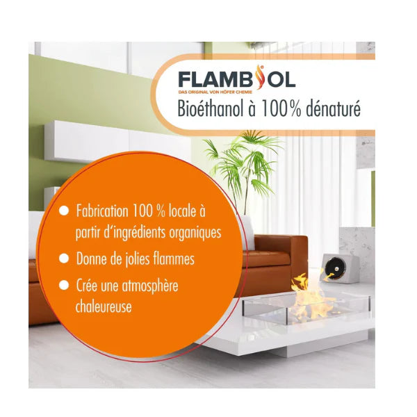 FLAMBIOL® Bioethanol 96,6 % Premium – 96 × 5-L-Kanister
