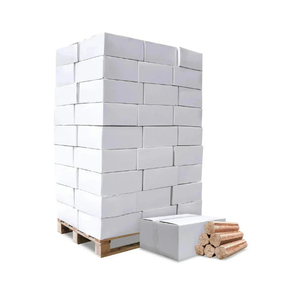 HEIZFUXX BBQ Buchenholzbriketts – 972-kg-Palette (54 × 18-kg-Gebinde)
