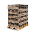 HEIZFUXX Pinikay Quadro Hartholzbriketts – 960-kg-Palette (96 × 10 kg)